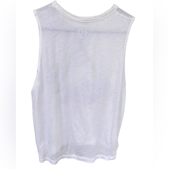 CHASER Pink Floyd graphic white sleeveless crew neck tank top 100% cotton size M - Picture 3 of 8